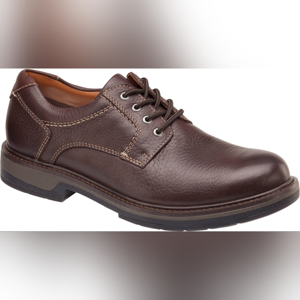 Johnston & Murphy Rutledge Oxfords Shoe's Brown Leather Size 10 - Picture 1 of 9
